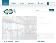 Tablet Screenshot of dynafol.de